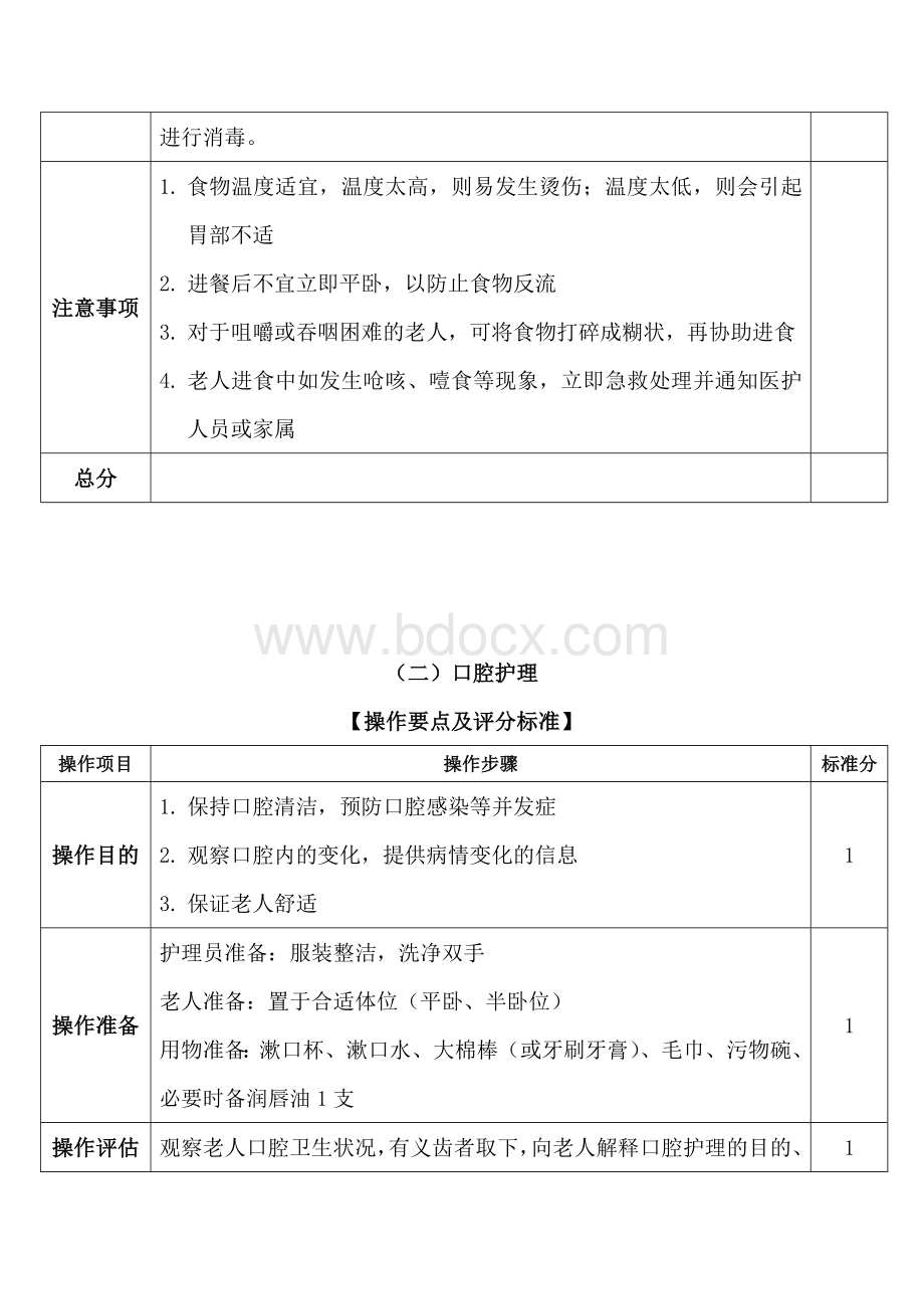 养老护理技术操作规范及评分标准_精品文档文档格式.docx_第3页