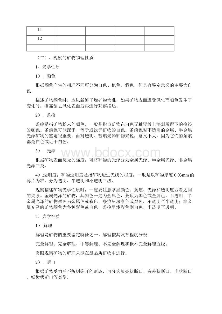 地质学室内实习指导书赤峰学院Word文件下载.docx_第2页