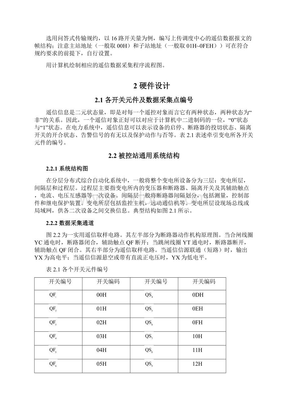 牵引供电系统的遥信数据采集系统DOC.docx_第3页