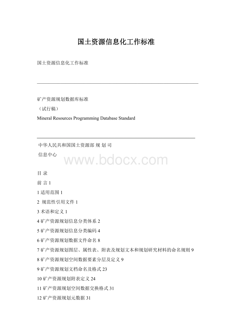 国土资源信息化工作标准.docx_第1页