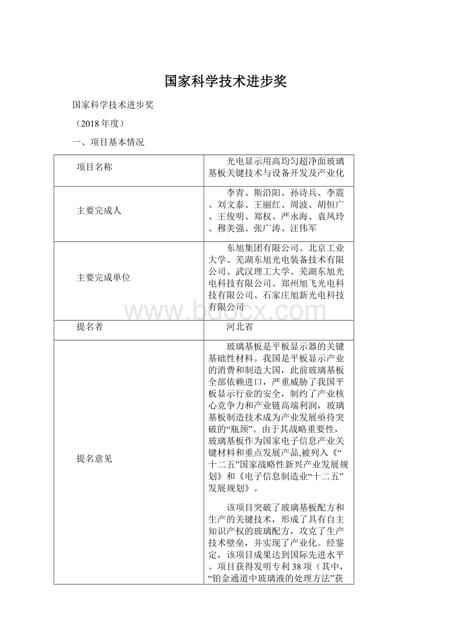 国家科学技术进步奖Word格式.docx