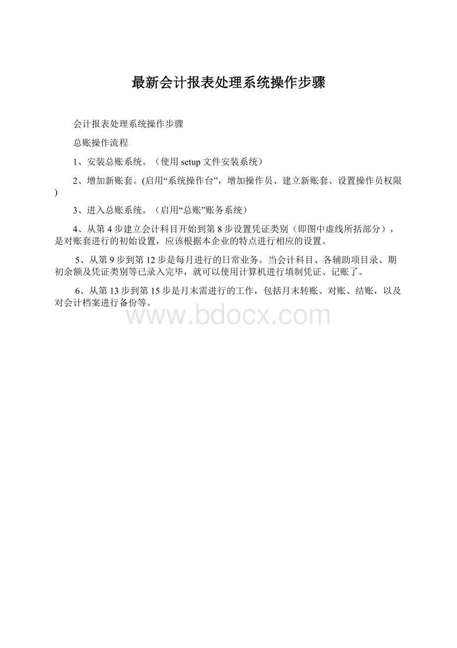 最新会计报表处理系统操作步骤.docx_第1页