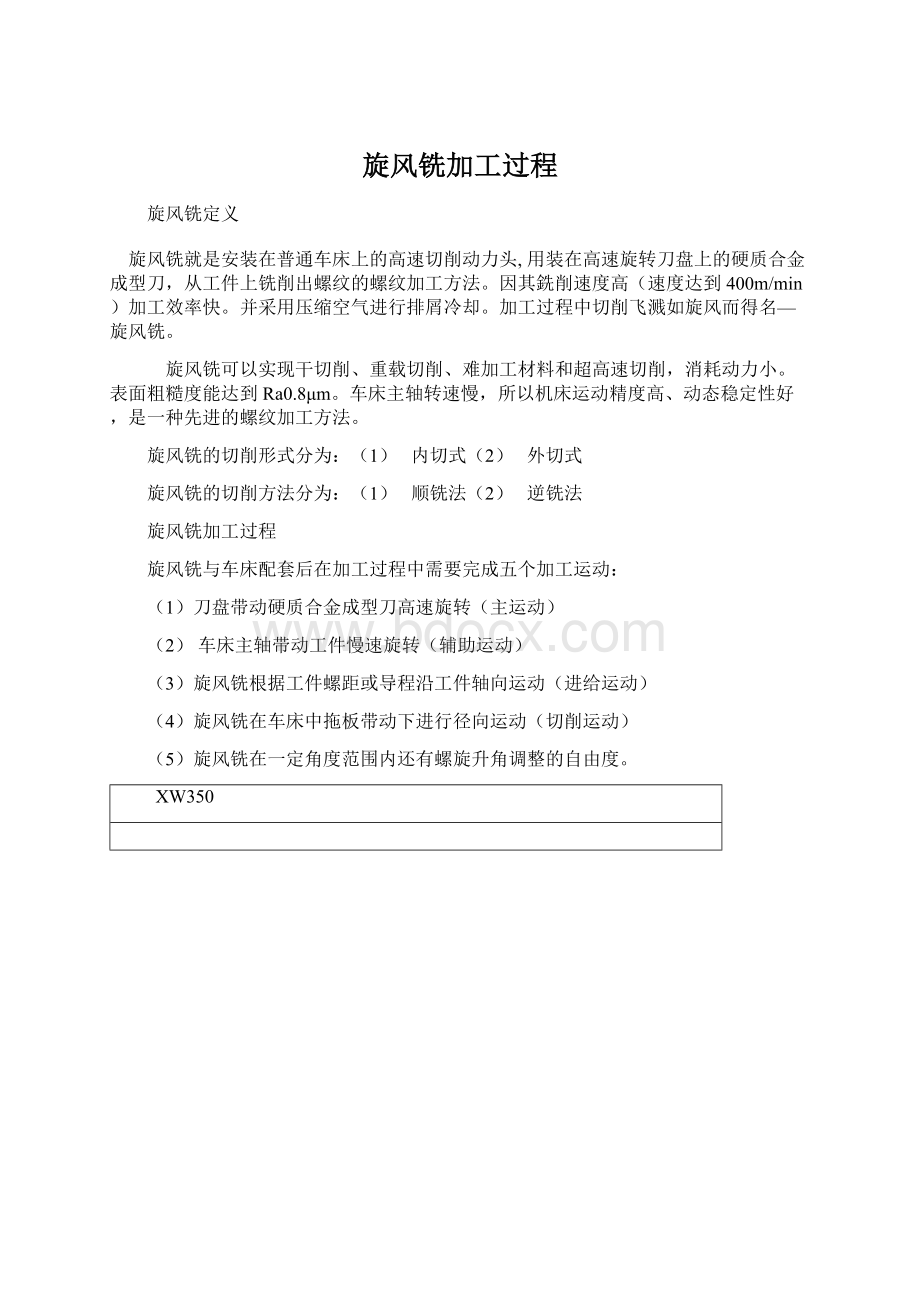 旋风铣加工过程Word文件下载.docx