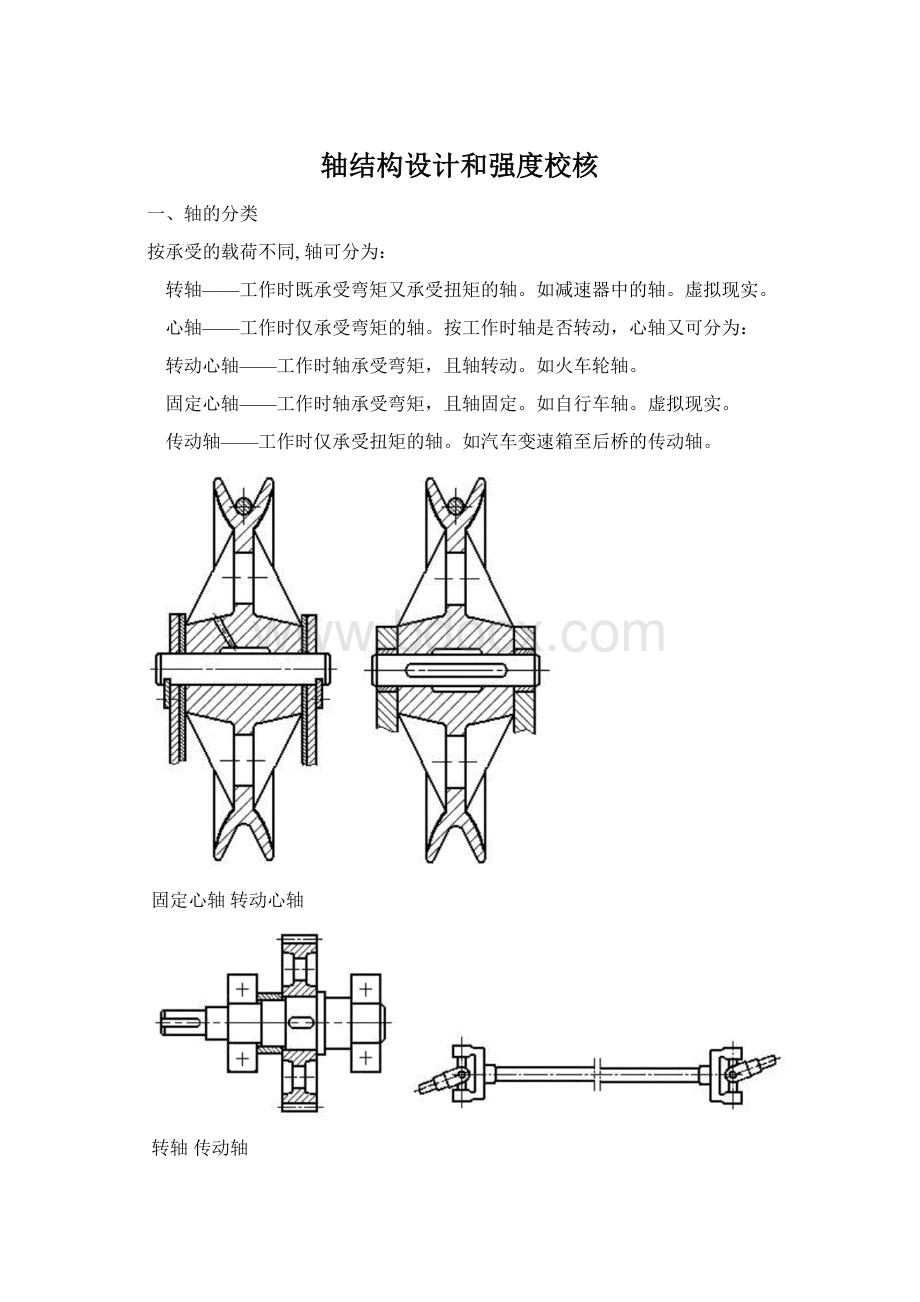 轴结构设计和强度校核Word文档格式.docx_第1页