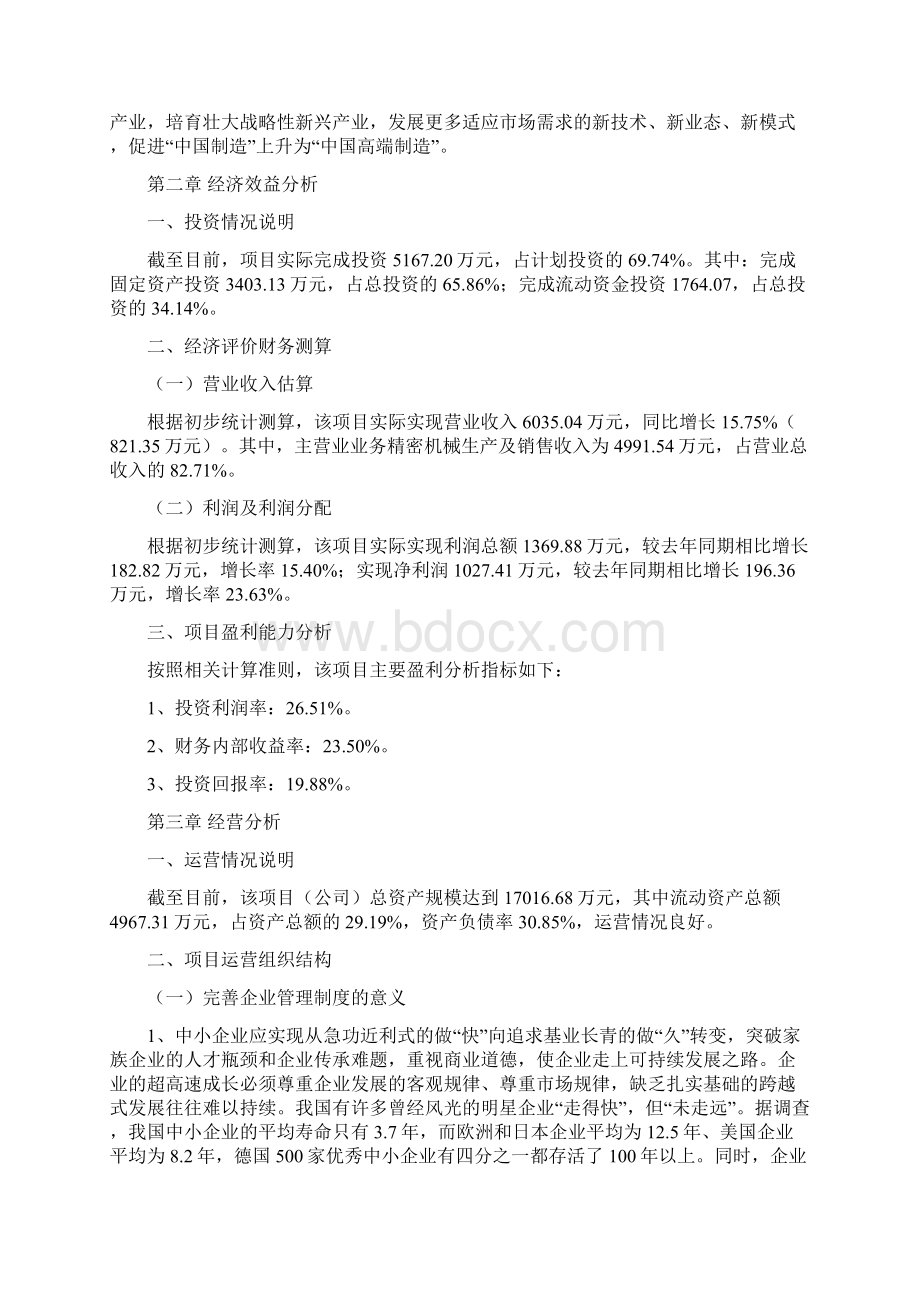 精密机械项目投资分析报告文档格式.docx_第3页