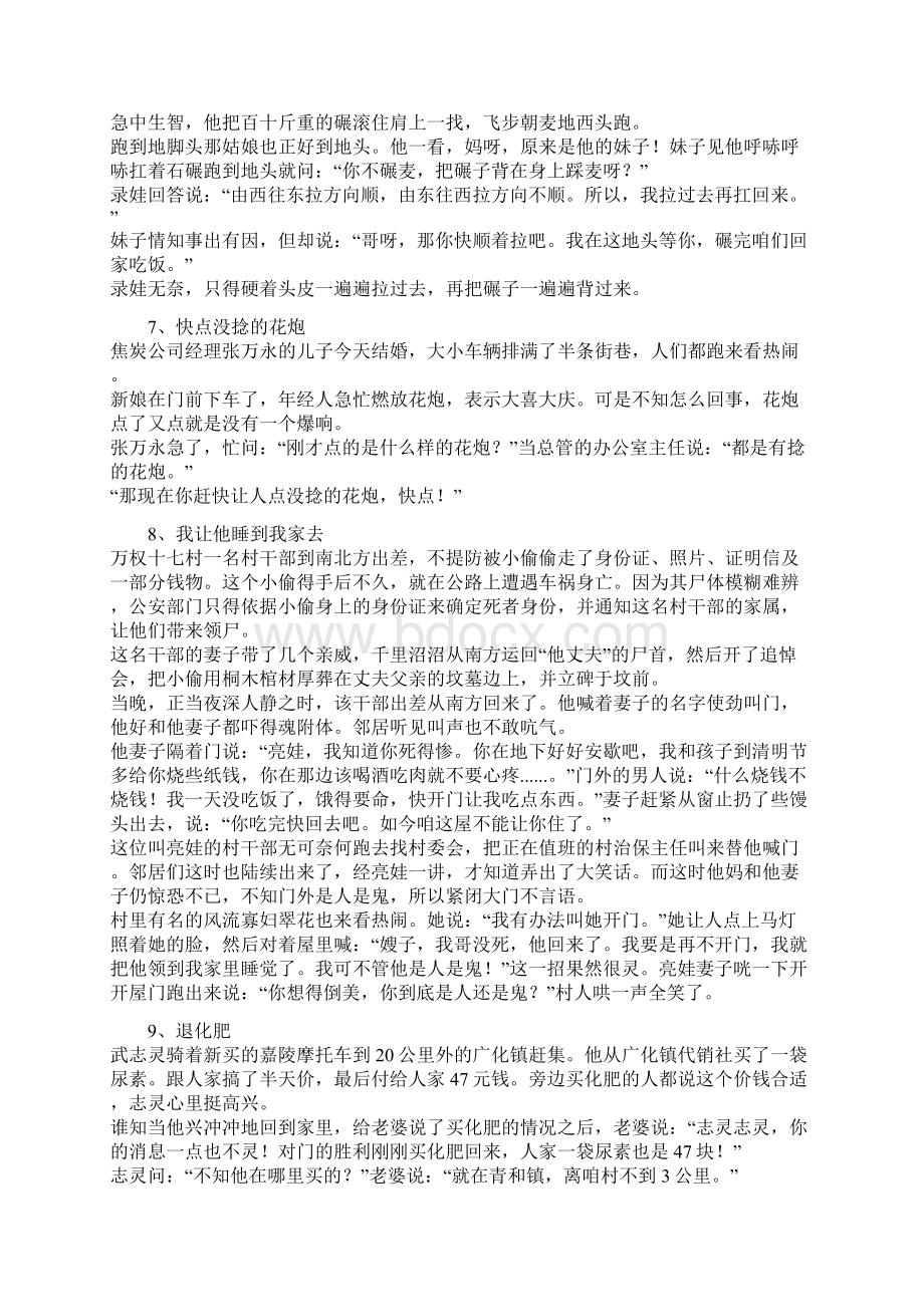 精选万荣笑话集锦大智若愚26则.docx_第3页