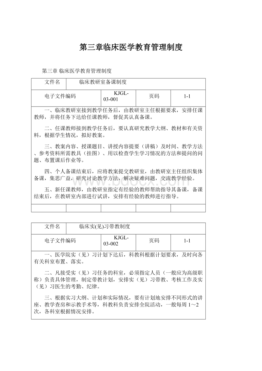 第三章临床医学教育管理制度.docx