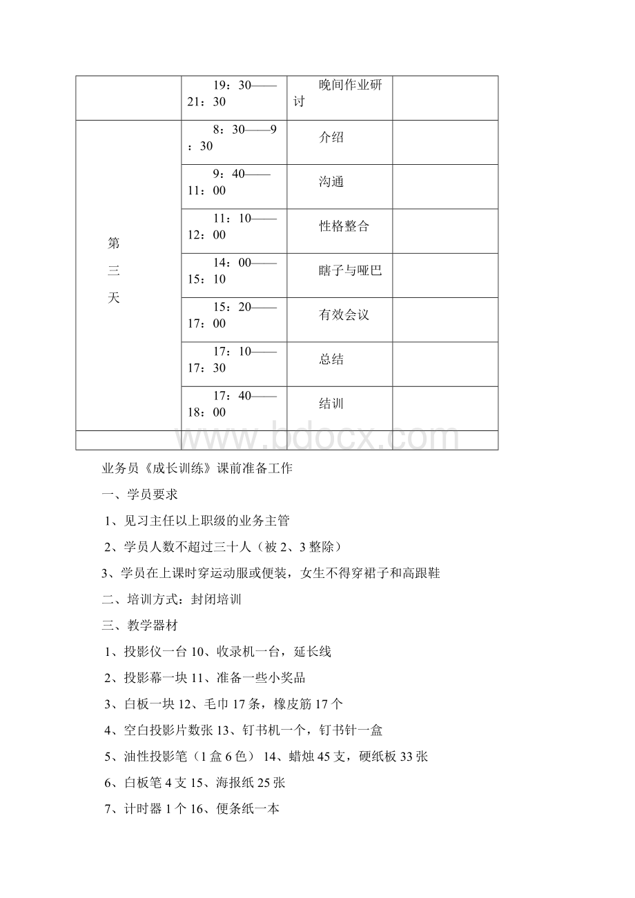 人寿行业《成长训练讲师操作手册》三天版62页.docx_第3页