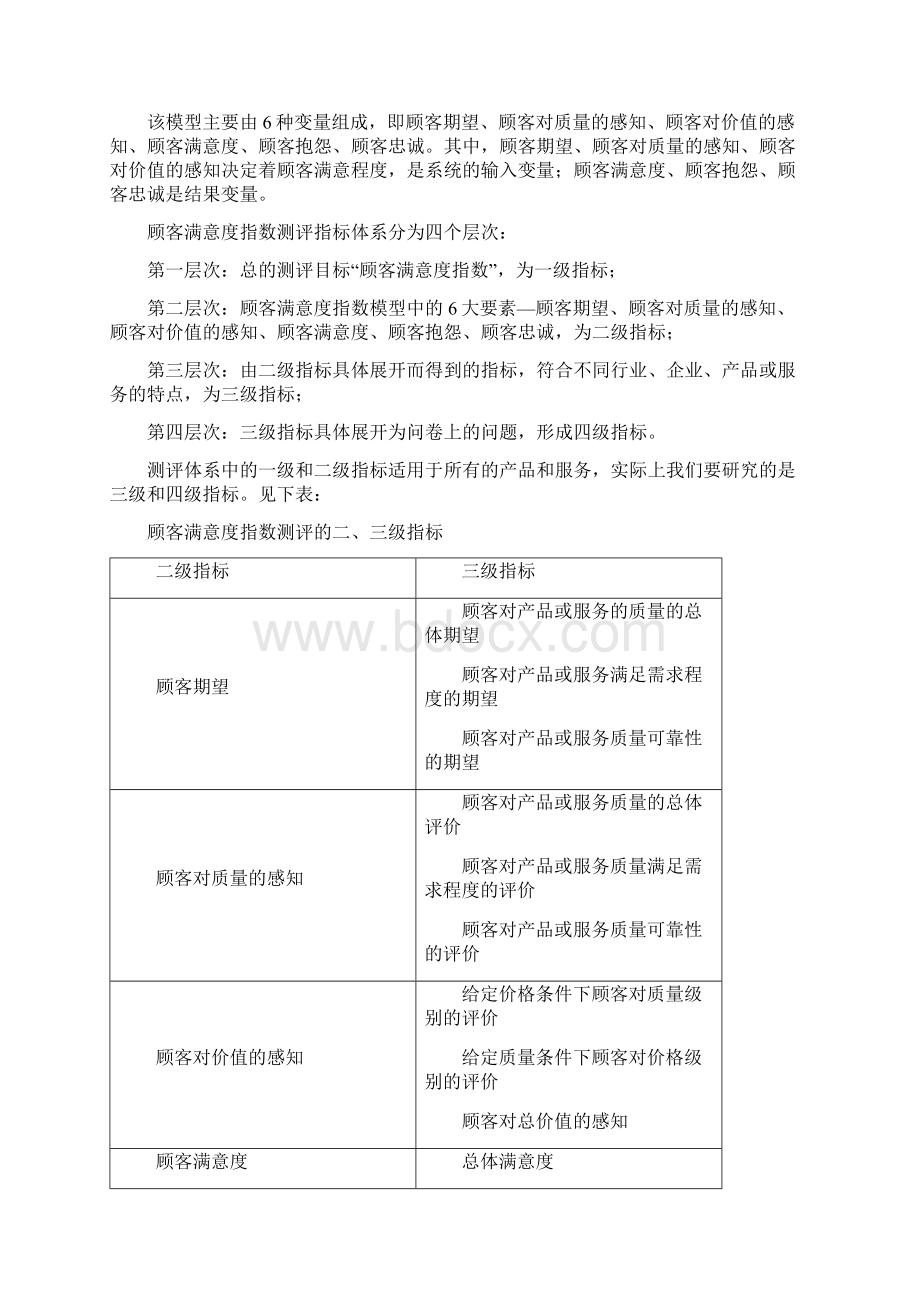 顾客满意度测评方法和实例Word文档下载推荐.docx_第3页