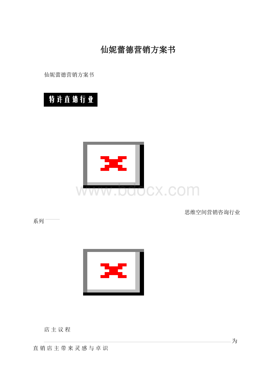 仙妮蕾德营销方案书Word格式.docx_第1页