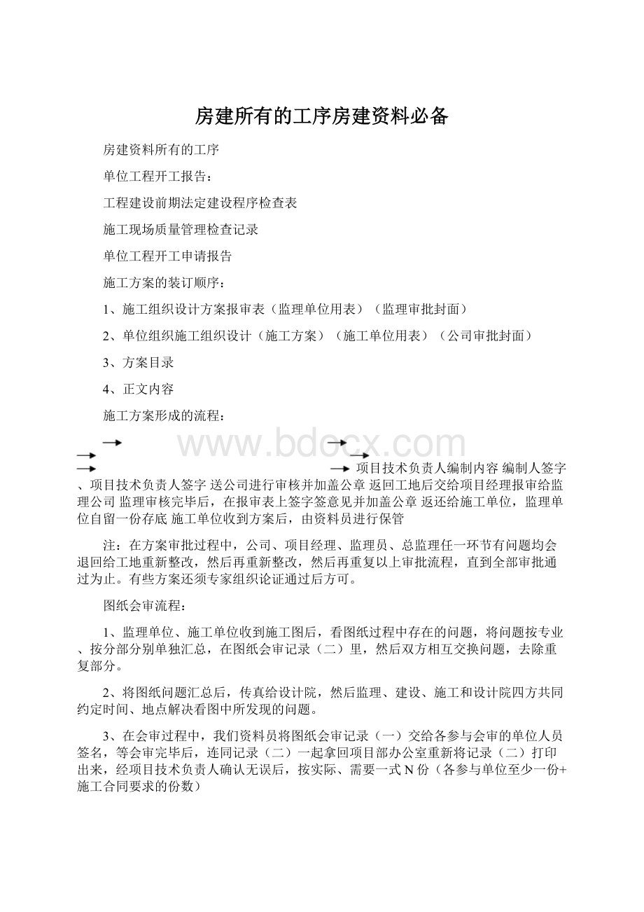 房建所有的工序房建资料必备.docx_第1页