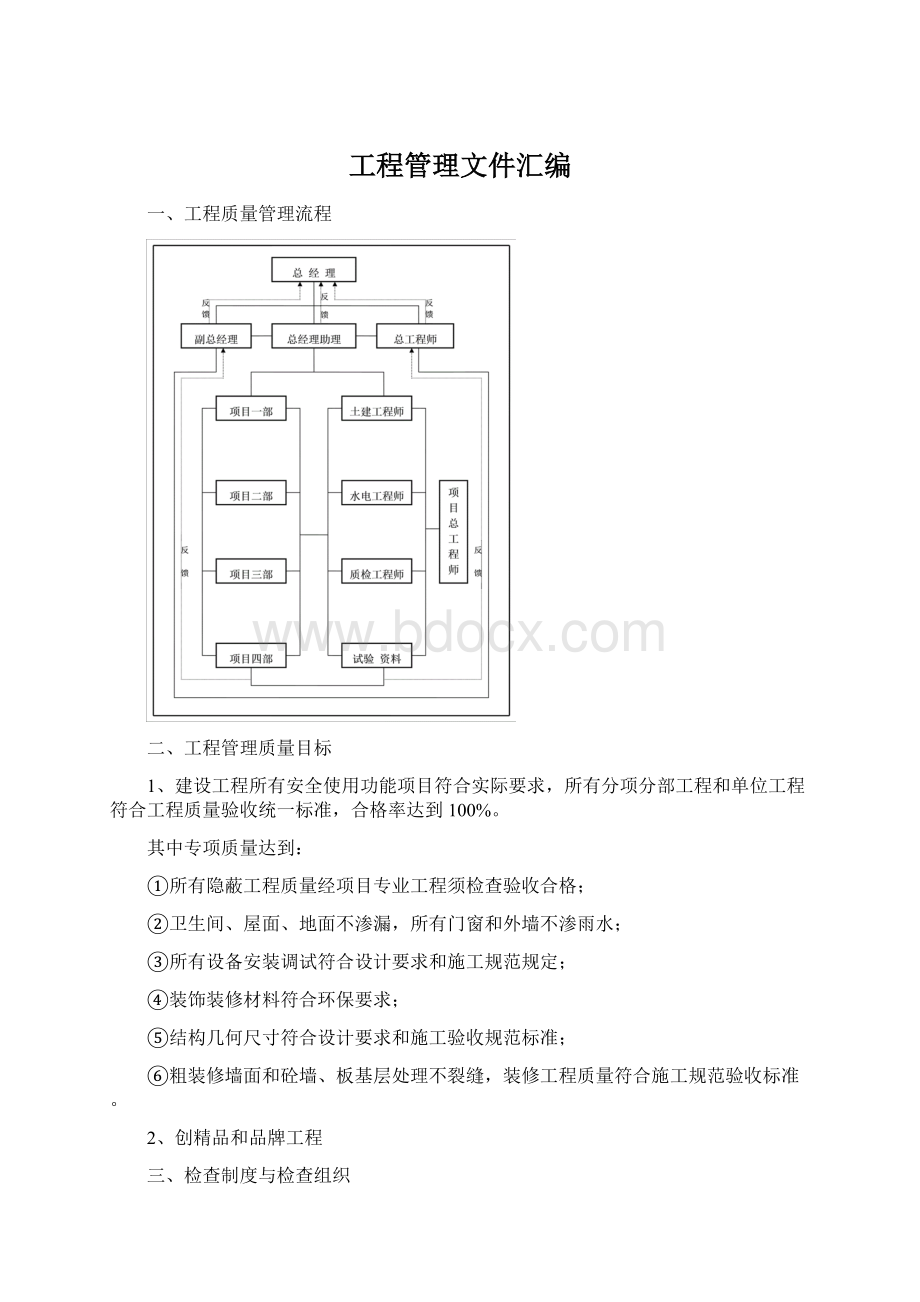 工程管理文件汇编Word格式文档下载.docx