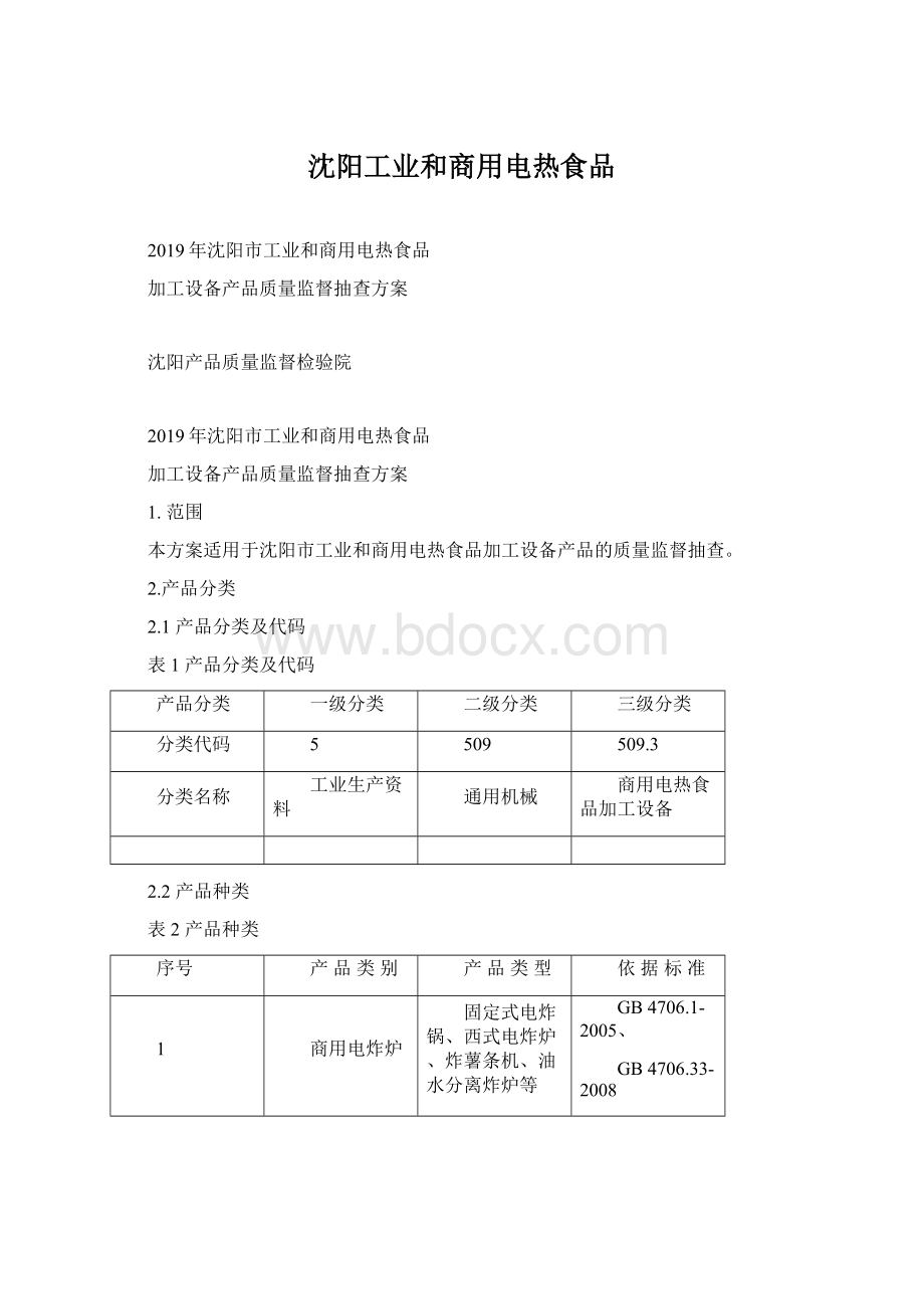 沈阳工业和商用电热食品.docx_第1页