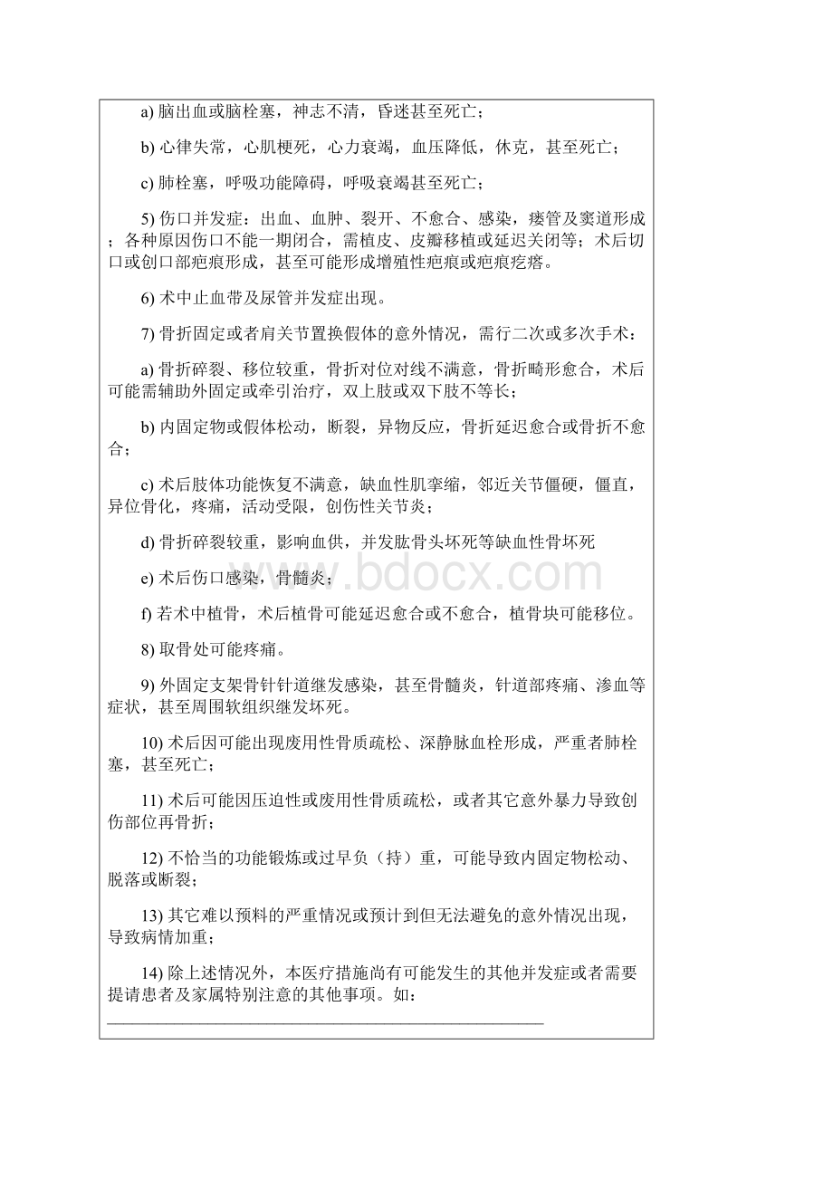 骨科手术同意书模板DOCWord文件下载.docx_第2页