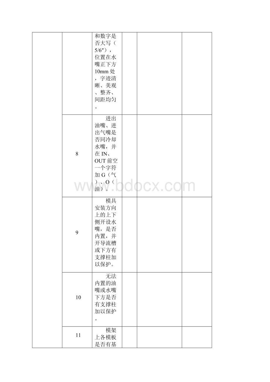 模具验收标准检查表Word文档下载推荐.docx_第3页