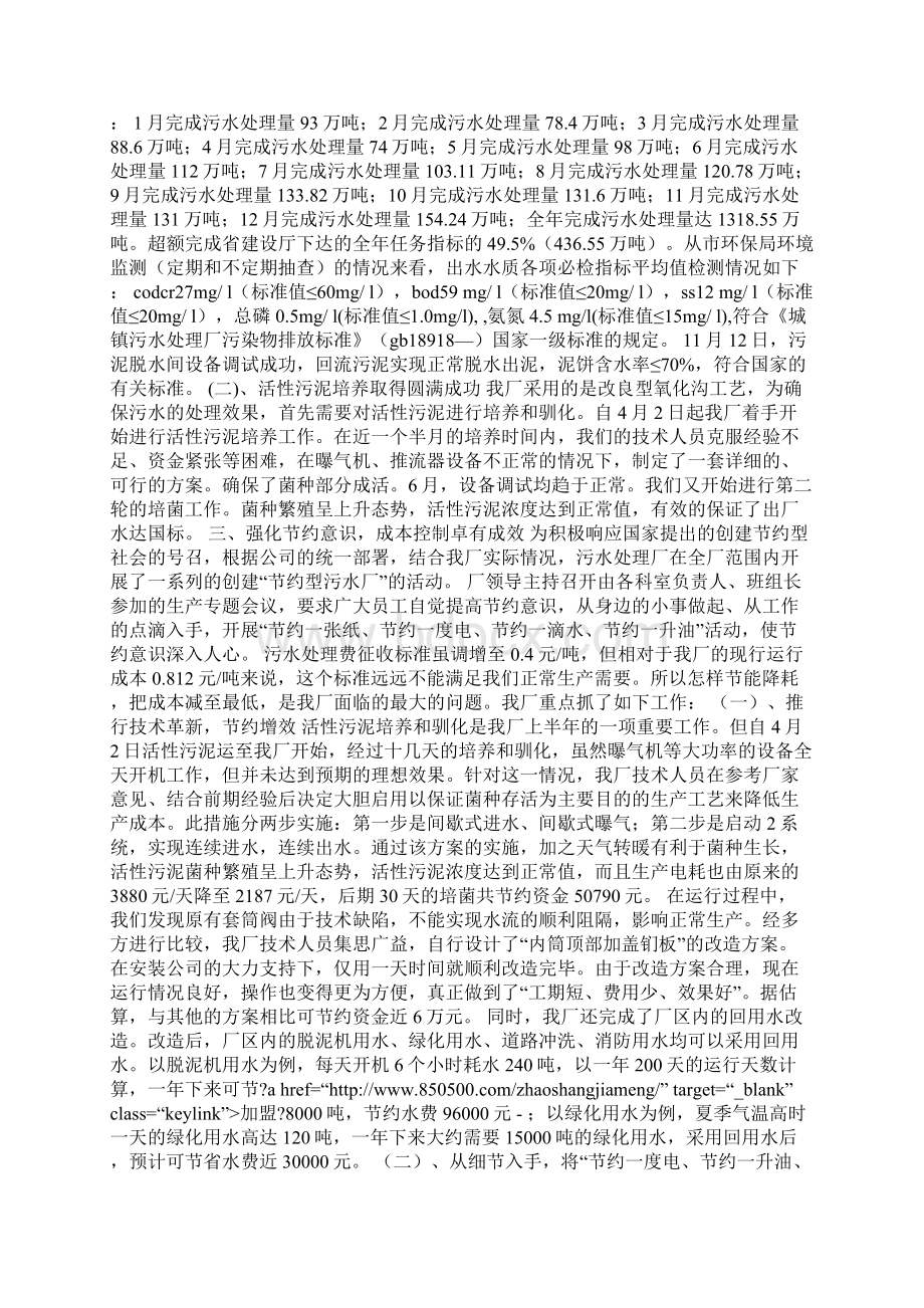 污水处理厂个人总结Word文档下载推荐.docx_第2页