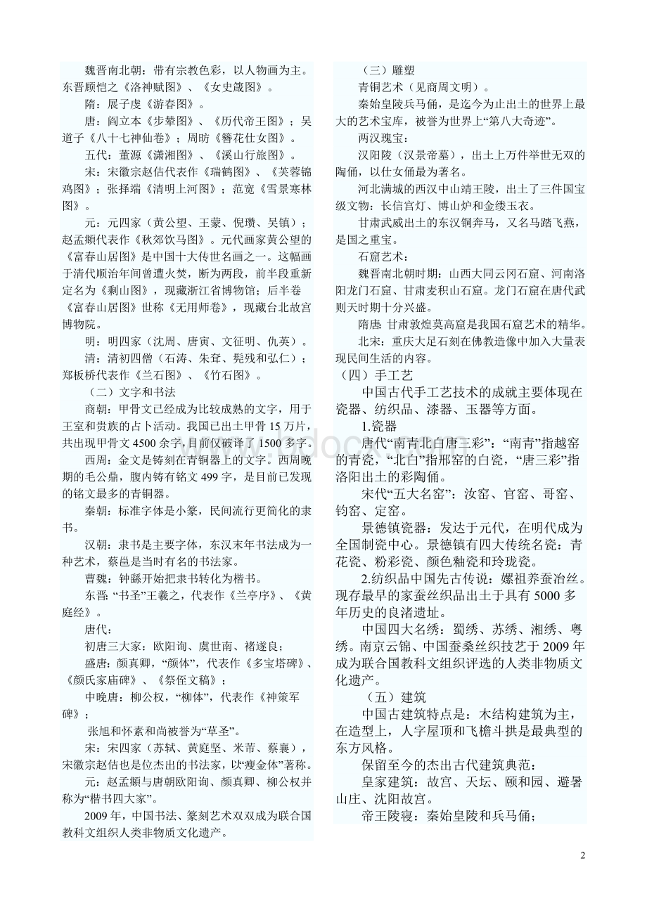 常识判断热点之文化篇_精品文档.doc_第2页