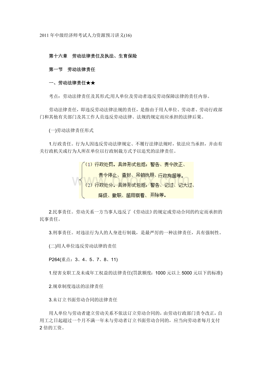 中级经济师考试人力资源预习讲义16_精品文档.doc