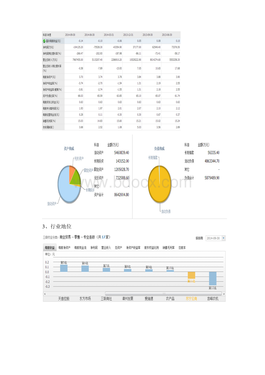 苏宁云商股票投资分析报告两篇Word文档下载推荐.docx_第3页