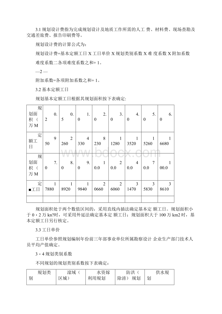 水利规划编制工作费用计算办法试行0001.docx_第3页