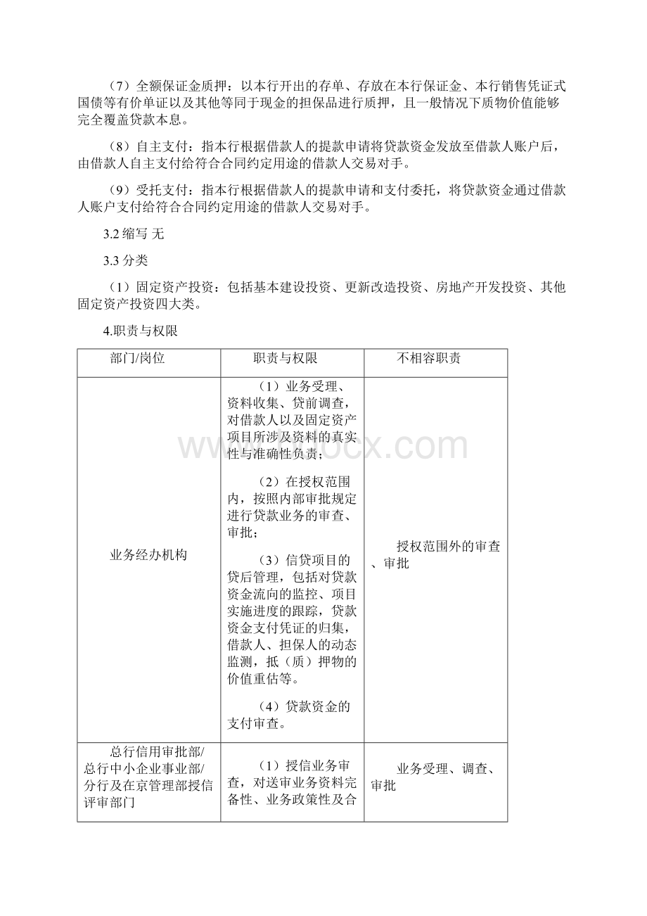 xx银行固定资产贷款管理规定.docx_第2页