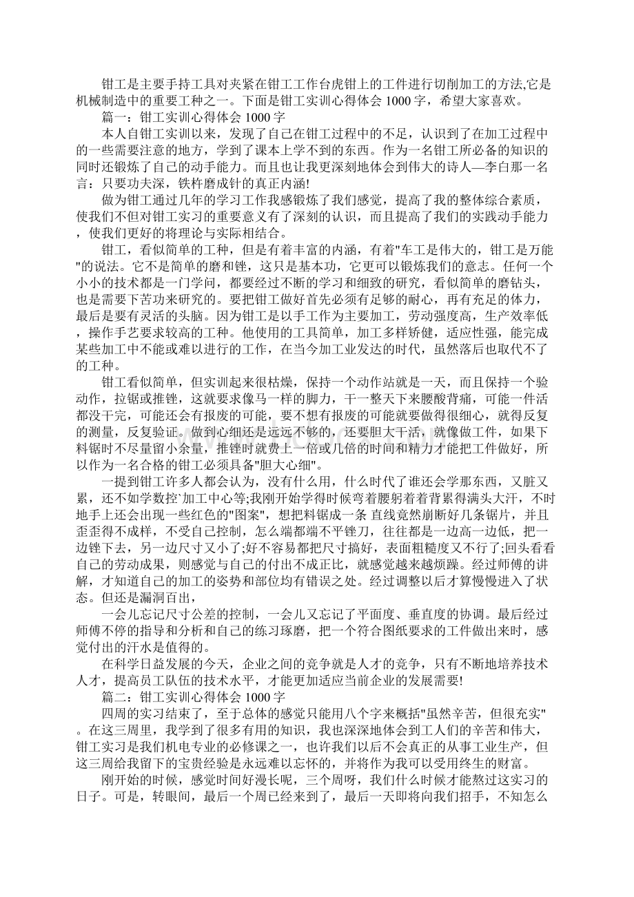 钳工学习心得体会Word格式文档下载.docx_第2页