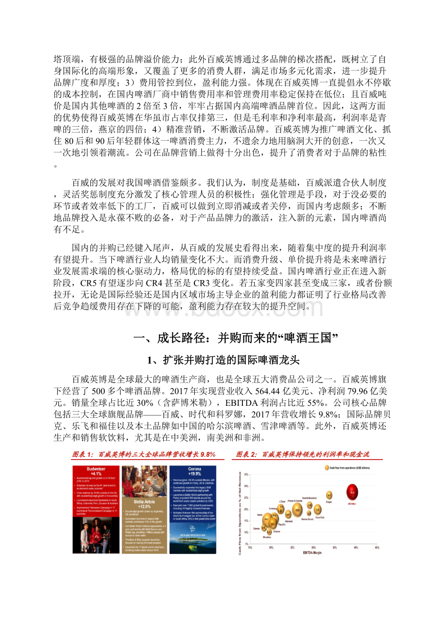 啤酒行业百威英博分析报告.docx_第2页