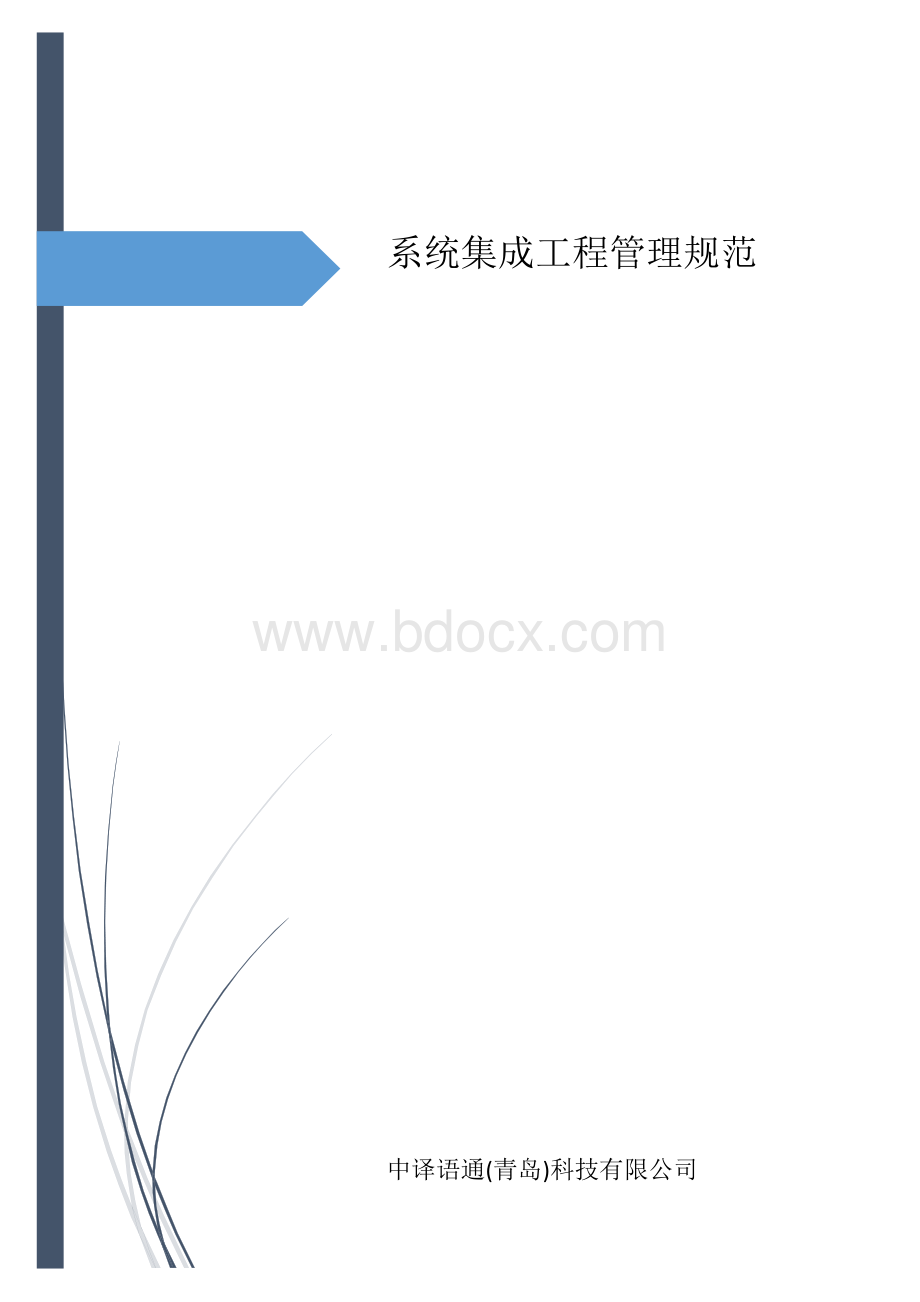 系统集成工程管理规范.doc