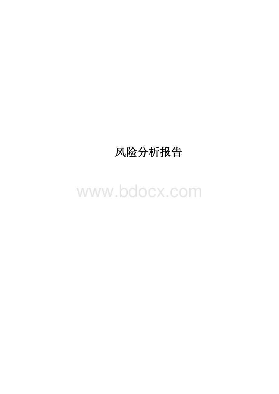 风险分析报告模板Word文档下载推荐.doc_第1页