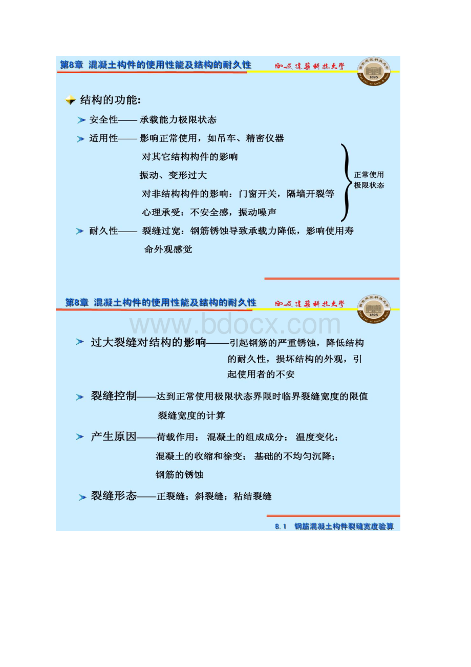 第8章 混凝土构件的使用性能及结构的耐久性Word文档下载推荐.docx_第2页