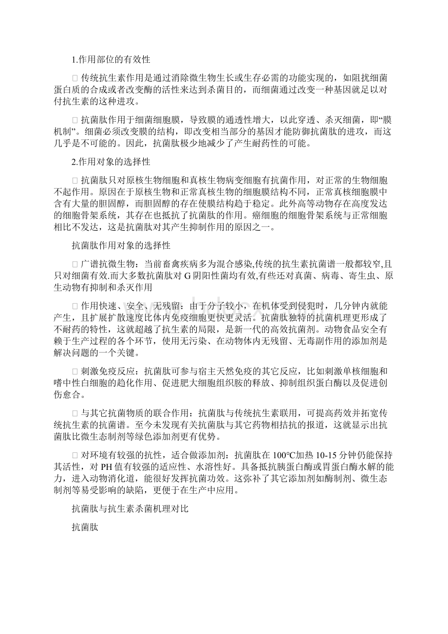 抗菌肽及其在饲料中应用Word格式.docx_第3页