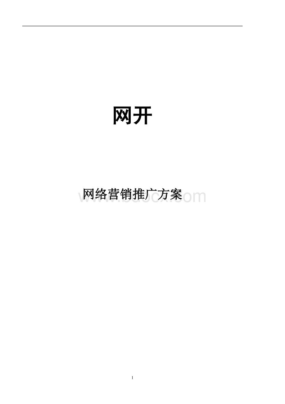 网开网络营销整体解决方案Word文件下载.doc