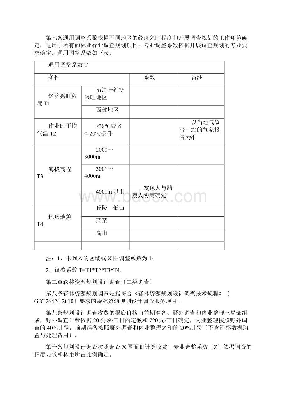 林业行业调研规划项目收费指导意见.docx_第2页