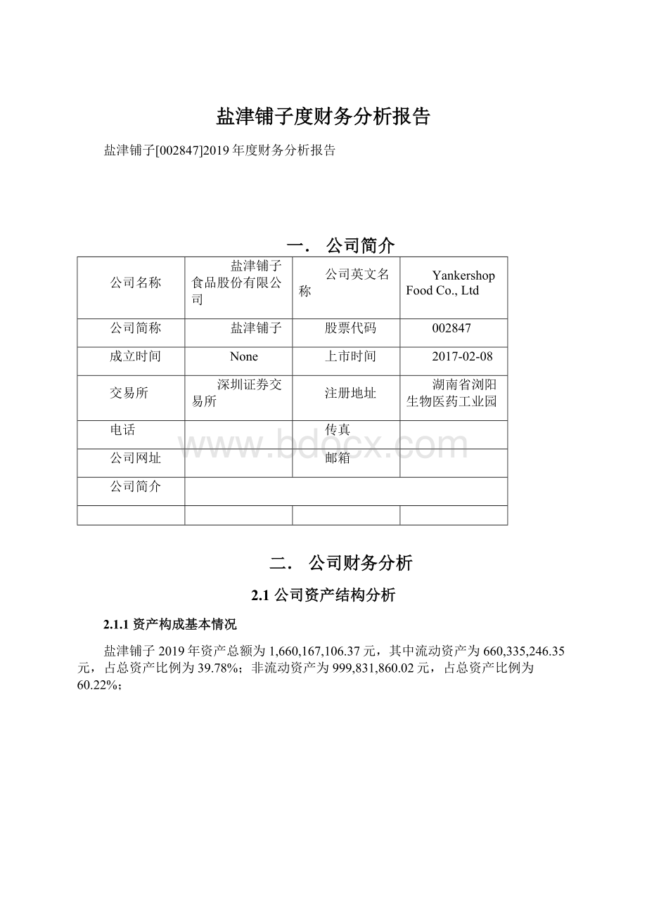 盐津铺子度财务分析报告.docx_第1页