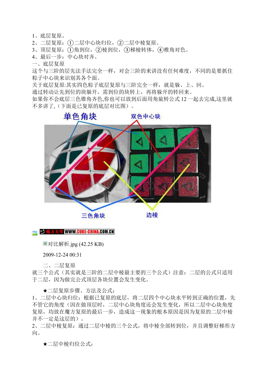 四色粽子魔方图解复原法Word格式.docx_第2页