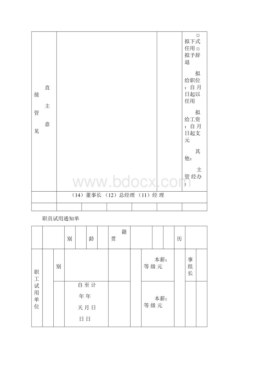 人事管理中关于试用与合同的表格大全.docx_第3页