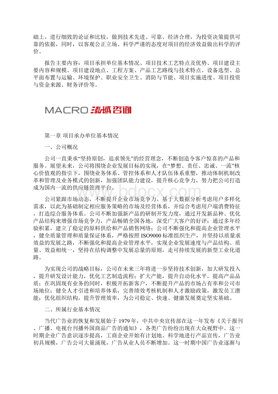 广告材料项目资金申请报告文档格式.docx_第2页