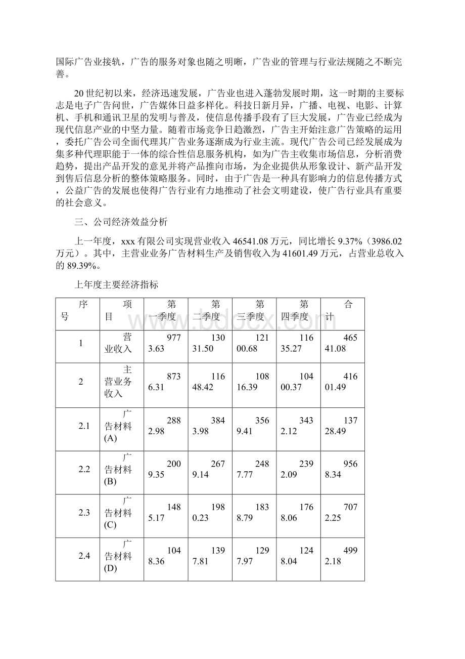 广告材料项目资金申请报告文档格式.docx_第3页