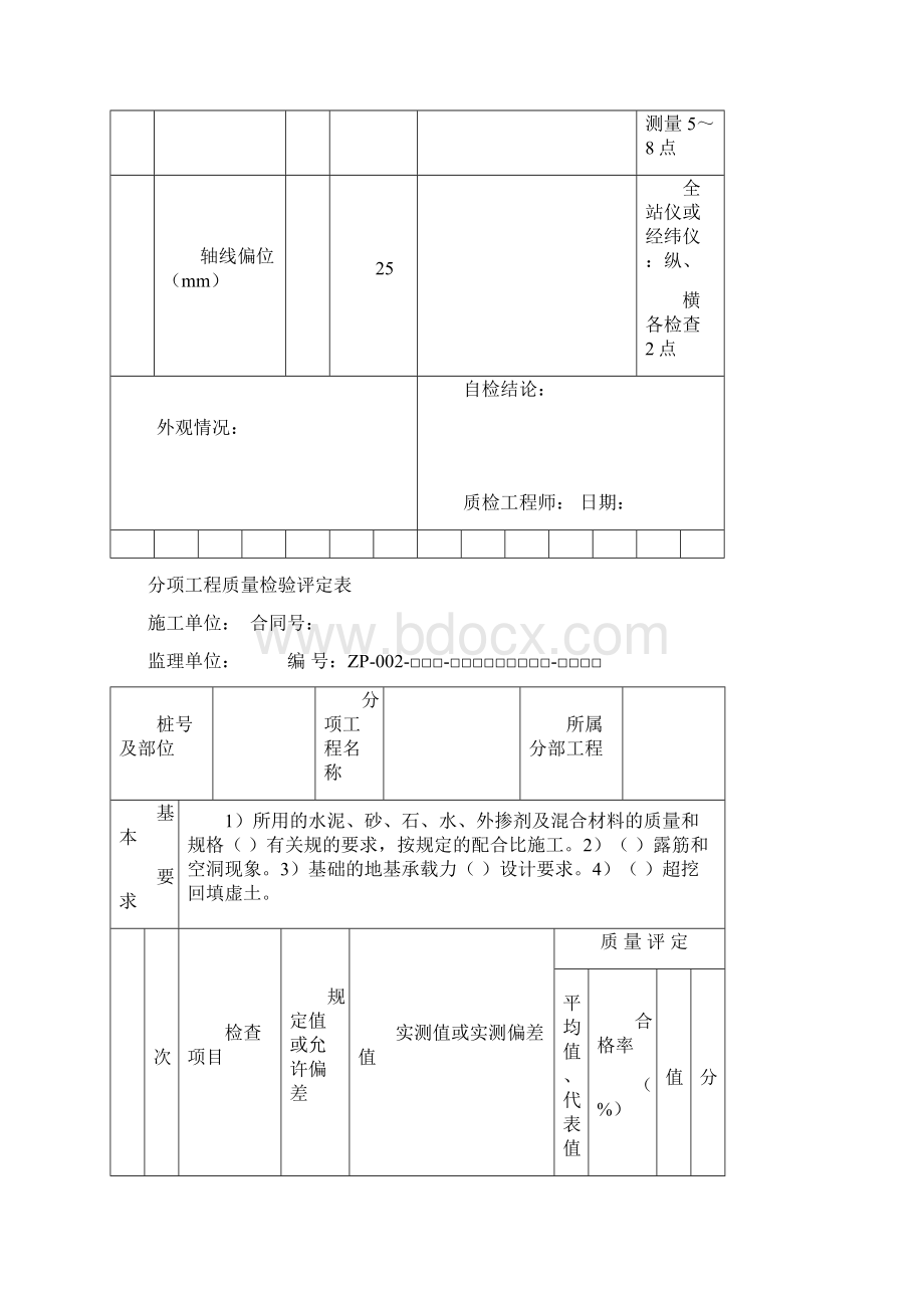 桥台明挖扩大基础资料表格模板Word格式文档下载.docx_第2页