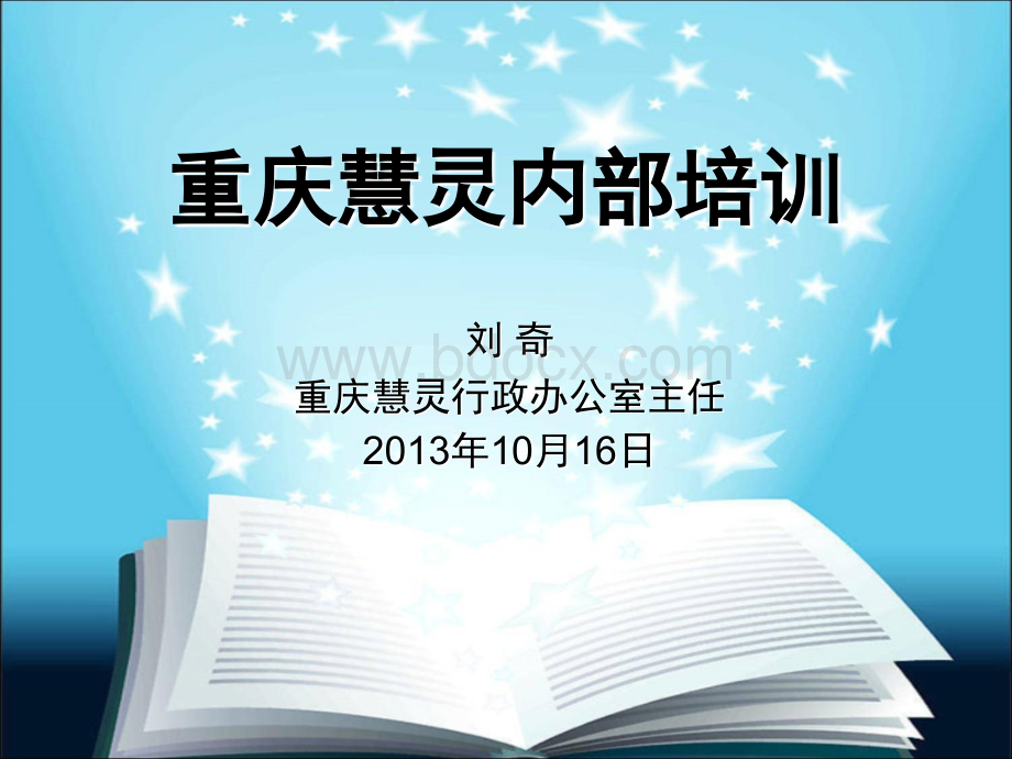 重庆慧灵内部培训(价值观和理念、理解团队与认同感、战略规划、绩效管理).ppt_第1页