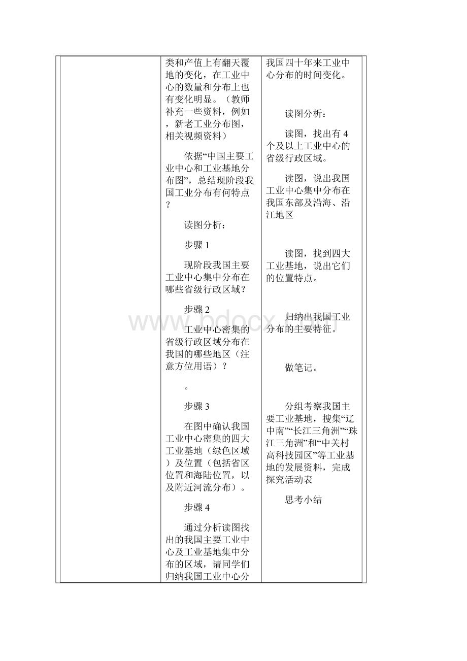 吉林省梅河口市水道学校八年级地理上册 43 工业 教案Word文档格式.docx_第3页