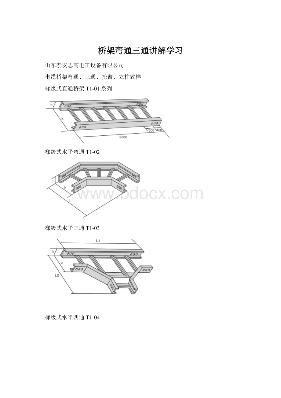 桥架弯通三通讲解学习.docx