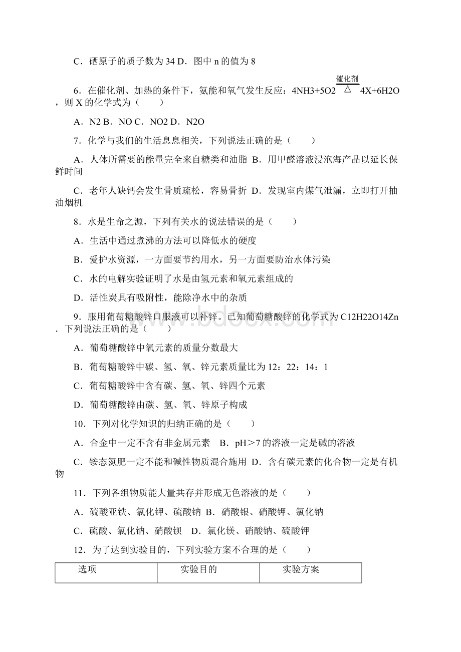 辽宁省盘锦市中考化学试题及参考答案word解析版.docx_第2页