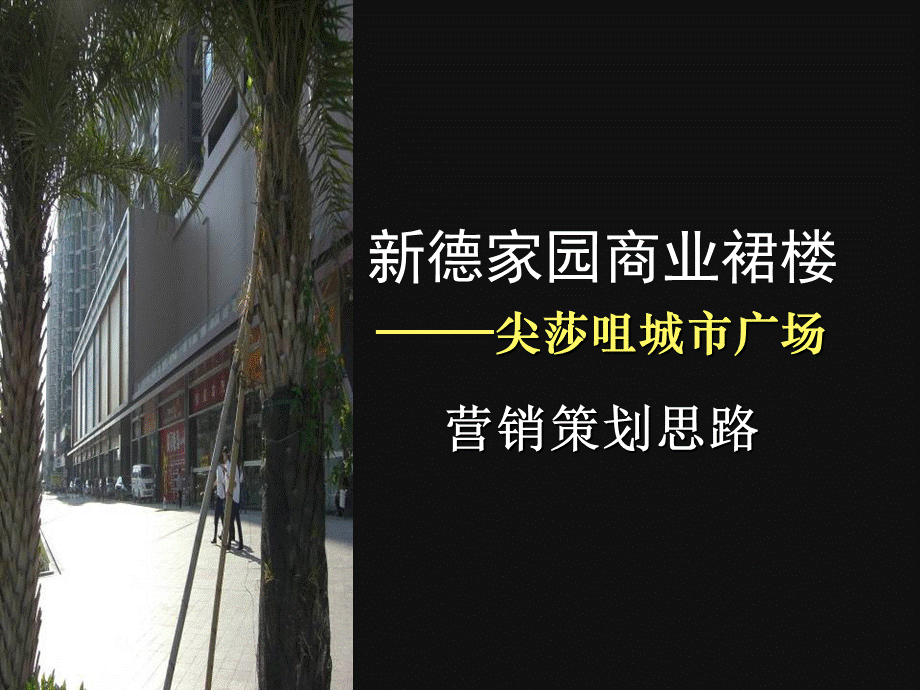 深圳南山新德家园商业裙楼项目营销策略报告PPT资料.ppt