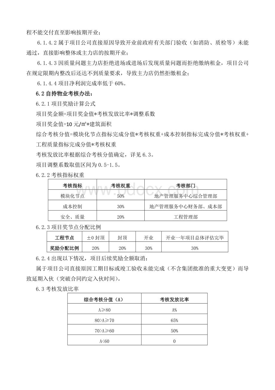 集团地产项目奖励考核办法Word文档下载推荐.docx_第3页