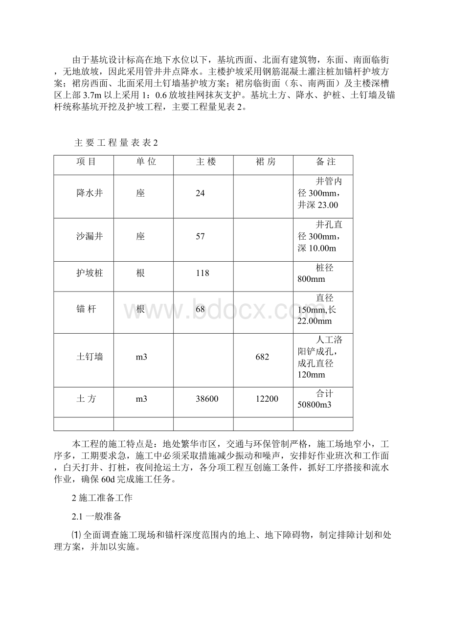 深基坑支护工程施工组织设计实例Word格式.docx_第2页