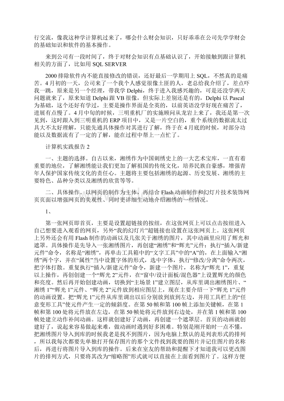 大学生计算机假期实践报告.docx_第2页