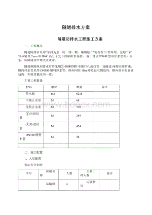 隧道排水方案文档格式.docx