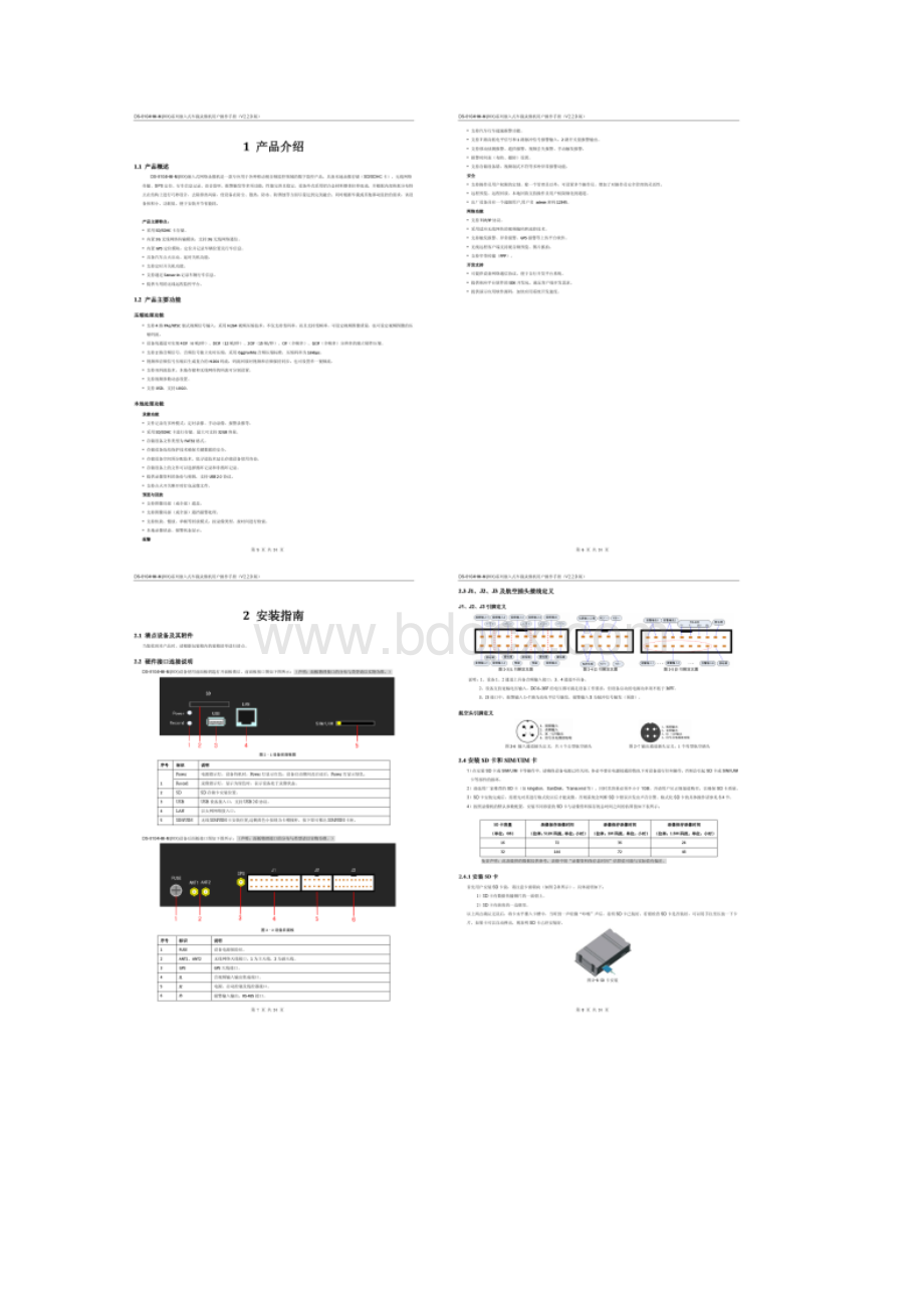 海康8104HMM系列车载网络录像机用户操作手册V22.docx_第2页