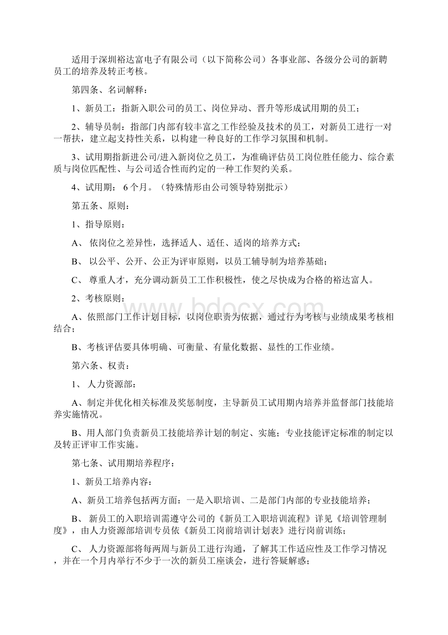 员工试用期培养与考核管理办法.docx_第2页